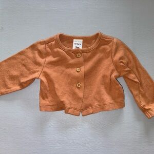 Carter's Rust Button-Up Baby Sweater